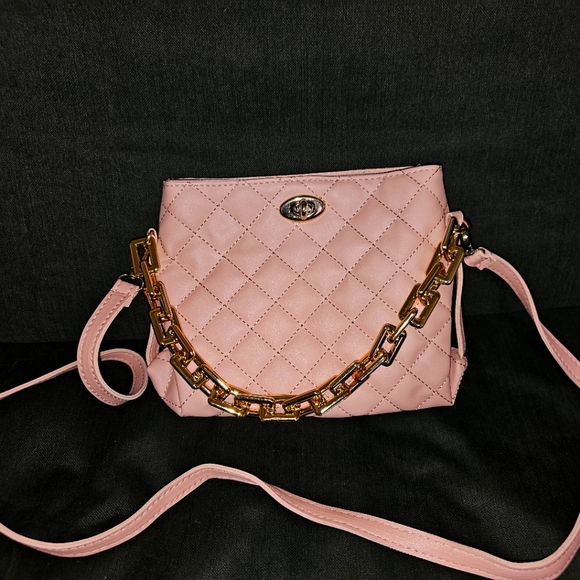 Small Quilted Pink Purse - Picture 1 of 3